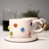 Rengarenk Tasarım Papatya Mug - Görsel 6